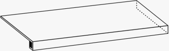 Ступень Авангард Пэппер 33x160 угловая правая (620070002792)