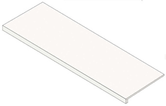 Ступень Магма Сильвер 33x60 фронтальная (620070003027)